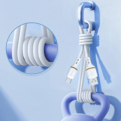 Kabel za prijenos podataka i punjenje USB-A - USB-C Dudao L25T, 100W, 1m, Bijela