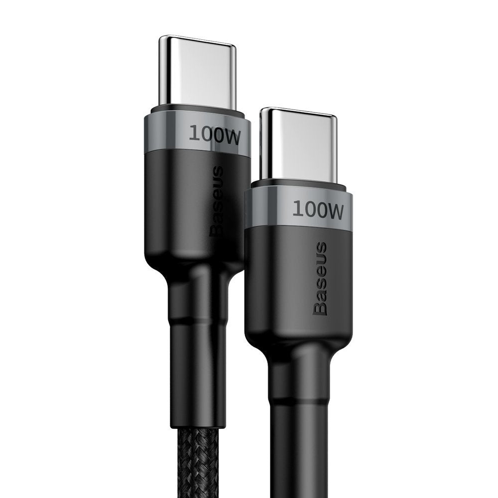 Kabel za Prijenos Podataka i Punjenje USB-C - USB-C Baseus Cafule, 100W, 2m, Sivi CATKLF-ALG1