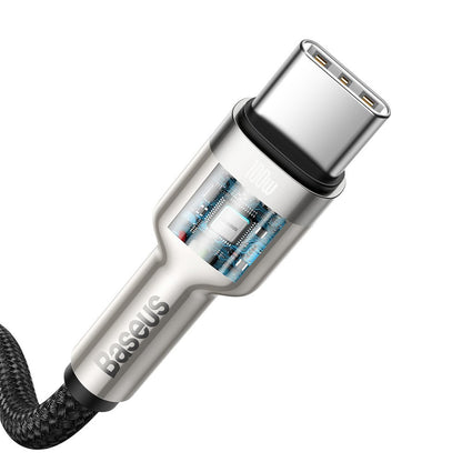 Kabel za prijenos podataka i punjenje USB-C - USB-C Baseus Cafule, 100W, 2m, Crni CATJK-D01