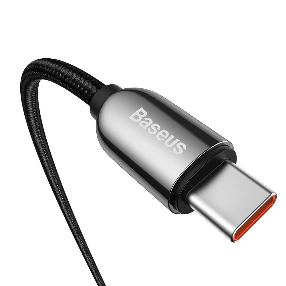 Kabel za Prijenos Podataka i Punjenje USB-C - USB-C Baseus Display, 100W, 1m, Crni CATSK-B01