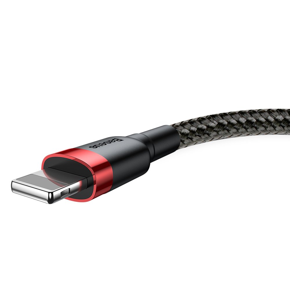 Kabel za Prijenos Podataka i Punjenje USB-A - Lightning Baseus Cafule, 18W, 0.5m, Crveni CALKLF-A19