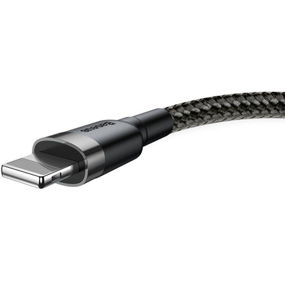 Kabel za Prijenos Podataka i Punjenje USB-A - Lightning Baseus Cafule, 18W, 0.5m, Sivi CALKLF-AG1