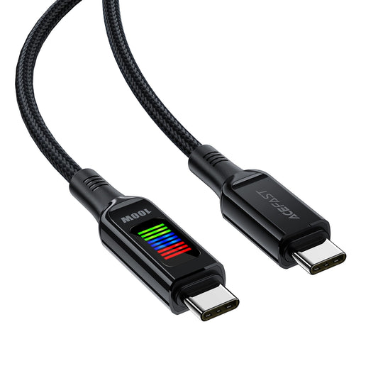 USB-C kabel za punjenje i prijenos podataka - USB-C Acefast C7-03, 100W, 1.2m, Crni