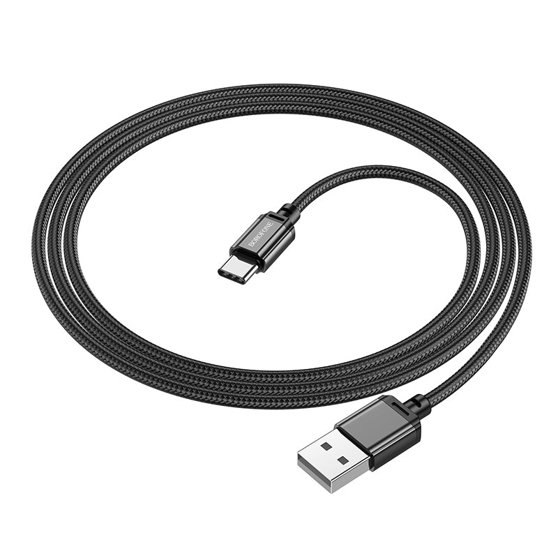 Kabel za Prijenos Podataka i Punjenje USB-A - USB-C Borofone BX87 Sharp, 60W, 1m, Crni