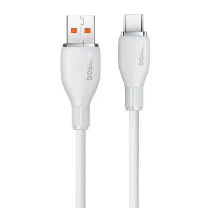 Kabel za Prijenos Podataka i Punjenje USB-A - USB-C Baseus Pudding, 100W, 1.2m, Bijeli