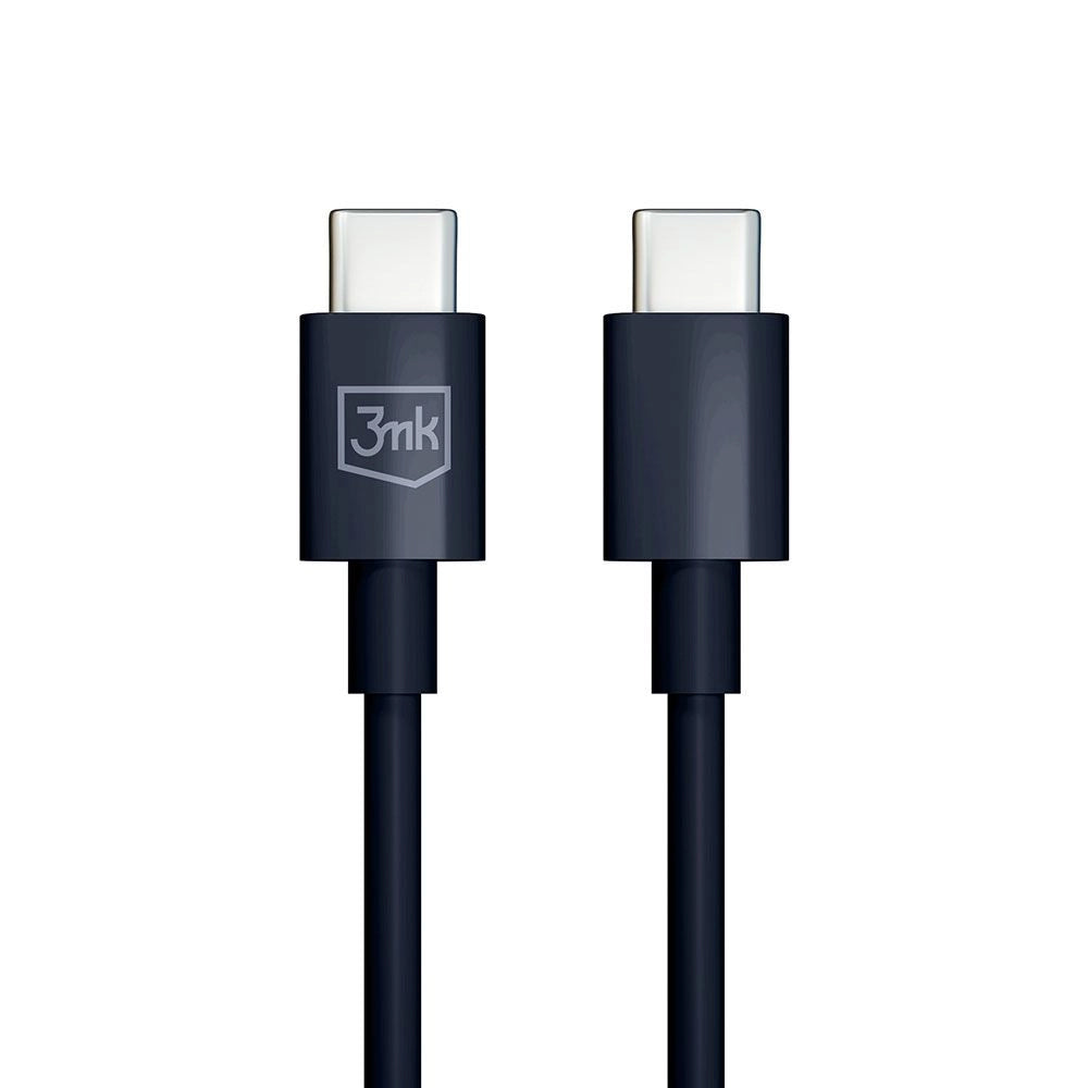 Kabel za podatke i punjenje USB-C - USB-C 3MK Hyper, 100W, 1.2m, Crni