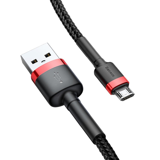 Kabel za Prijenos Podataka i Punjenje USB-A - microUSB Baseus Cafule, 18W, 2m, Crveni
