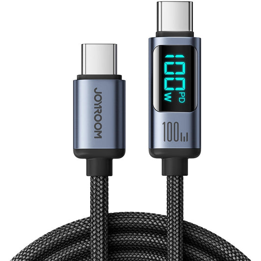 Kabel za podatke i punjenje USB-C - USB-C Joyroom S-A16 Prism Display, 100W, 1.2m, Crni