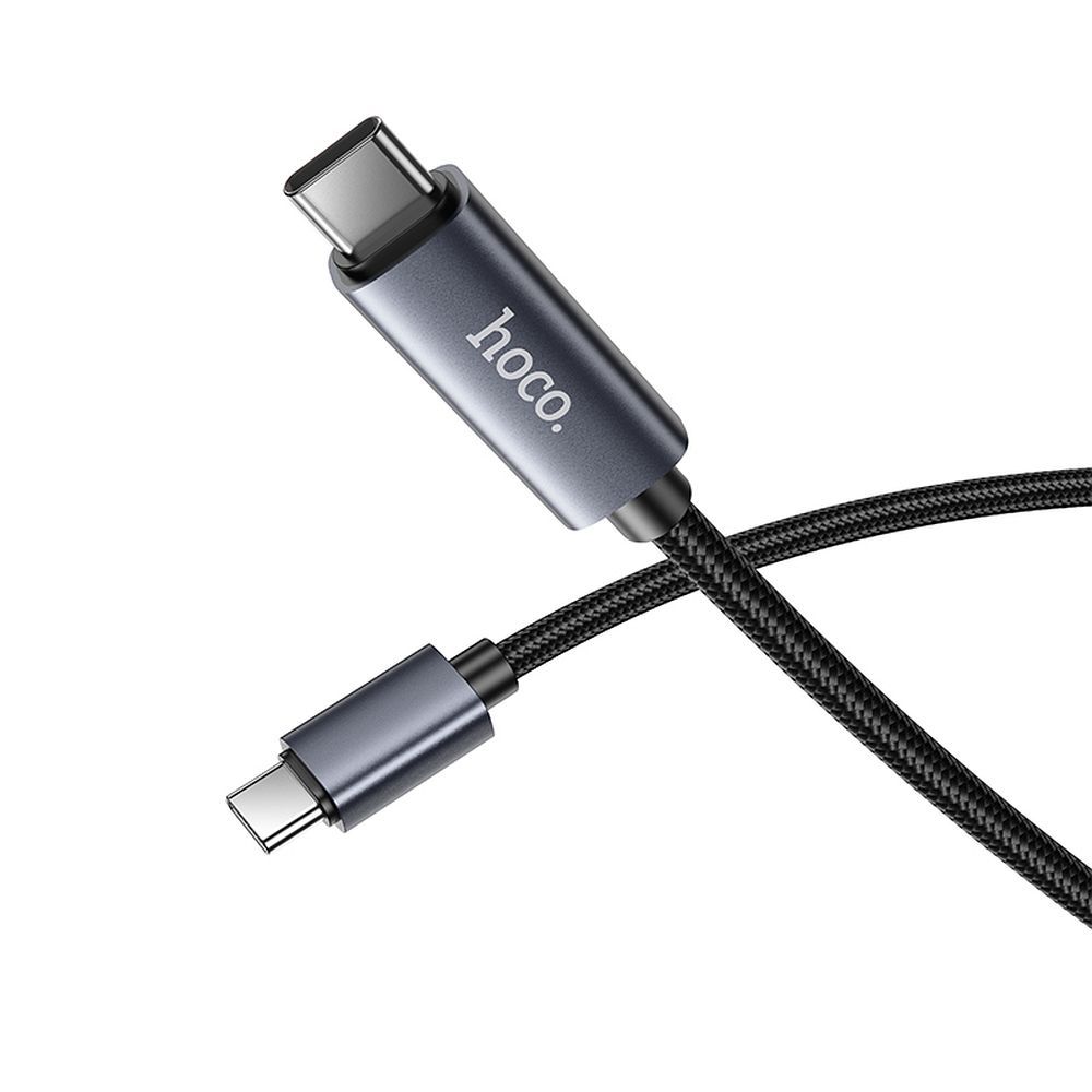 Kabel za podatke i punjenje USB-C - USB-C HOCO Display X112, 60W, 1m, Crni