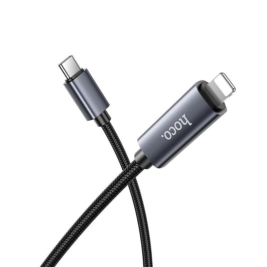Kabel za podatke i punjenje USB-C - Lightning HOCO Display X112, 27W, 1m, Crni