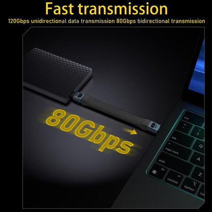 USB-C kabel za podatke i punjenje - USB-C OEM 8K Video, 240W, 0.13m, Crni