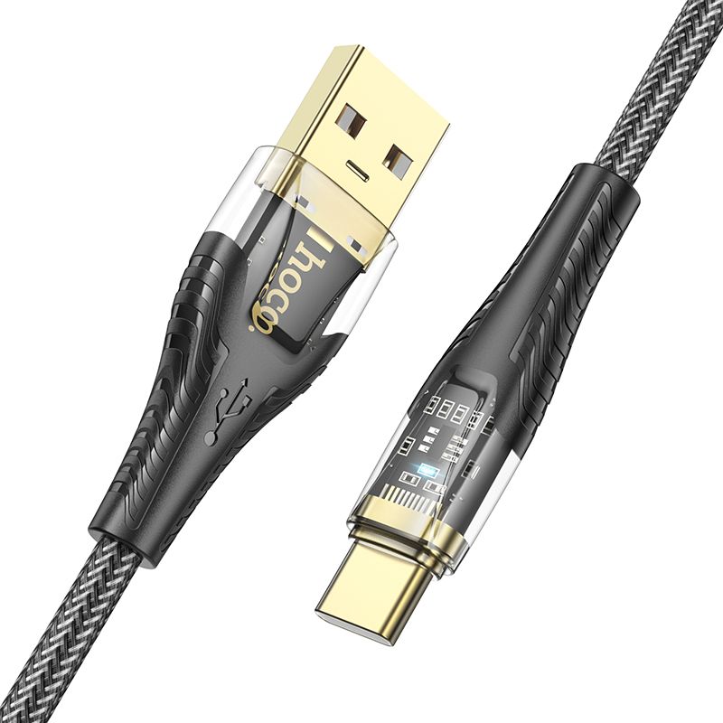 Kabel za podatke i punjenje USB-A - USB-C HOCO U121, 18W, 1.2m, Crni