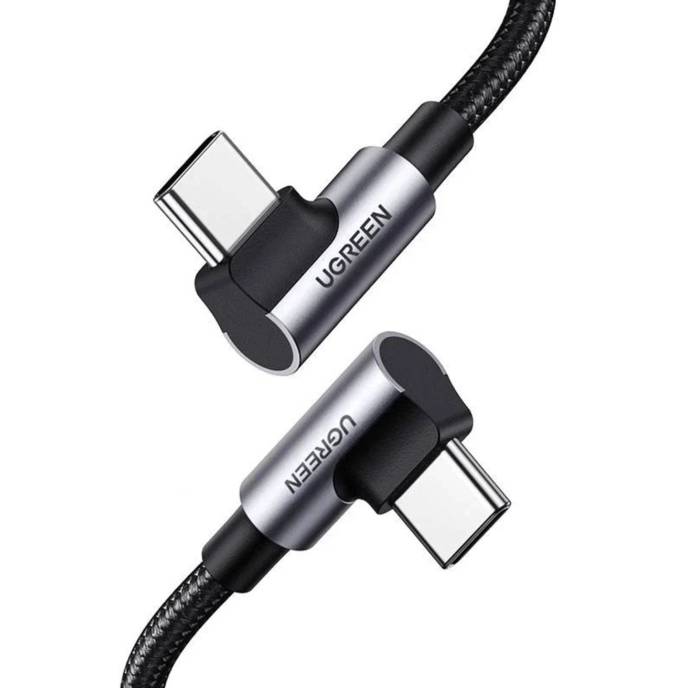 Kabel za podatke i punjenje USB-C - USB-C UGREEN US335 Angled, 100W, 2m, Crni