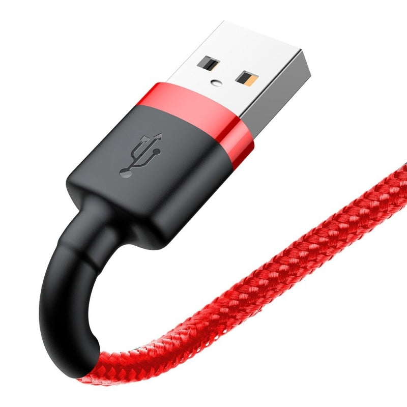 Kabel za podatke i punjenje USB-A - Lightning Baseus Cafule, 18W, 0.5m, Crveni CALKLF-A09