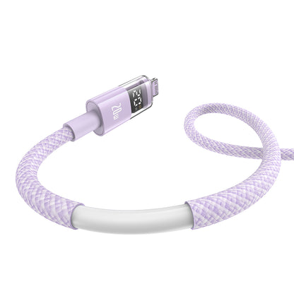 Kabel za podatke i punjenje USB-C - Lightning Baseus Display 2, 20W, 1m, Ljubičasti P10382703511-00