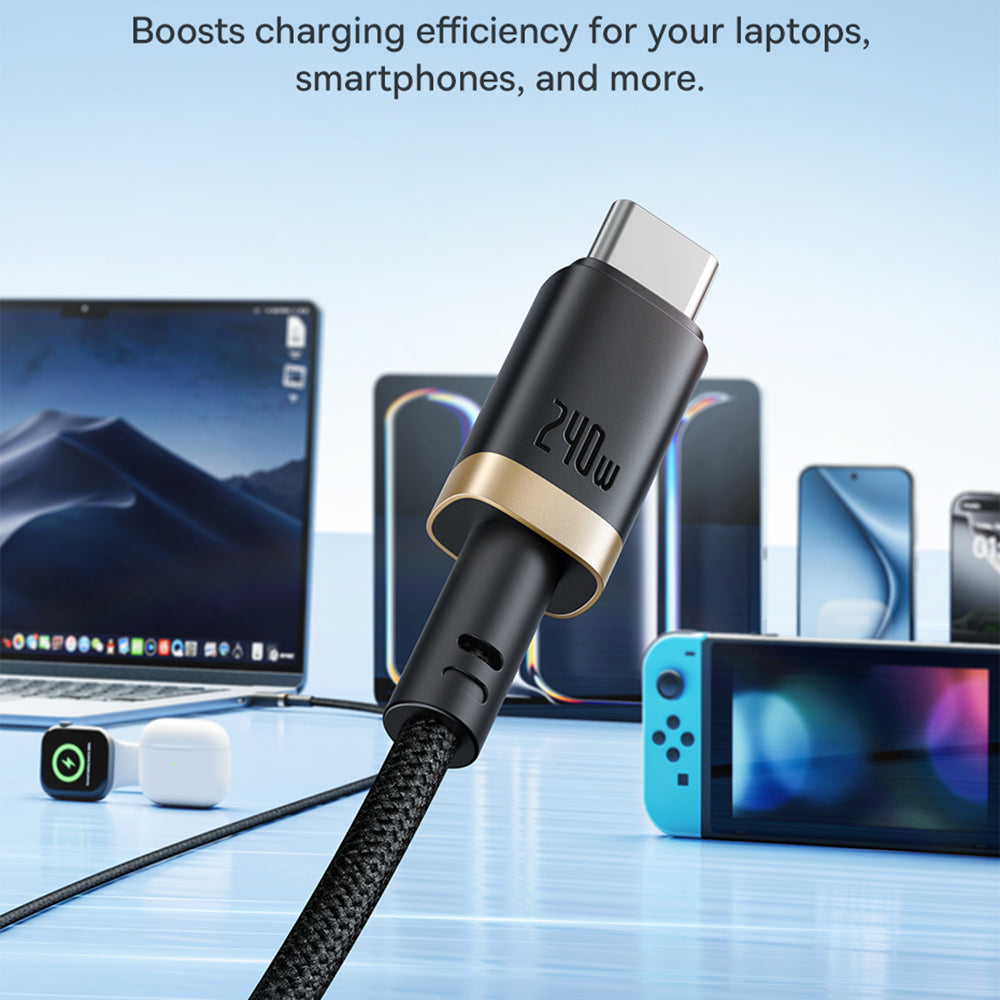 Kabel za podatke i punjenje USB-C - USB-C Baseus Dura Series, 240W, 1m, Crvena P10377803U03-01