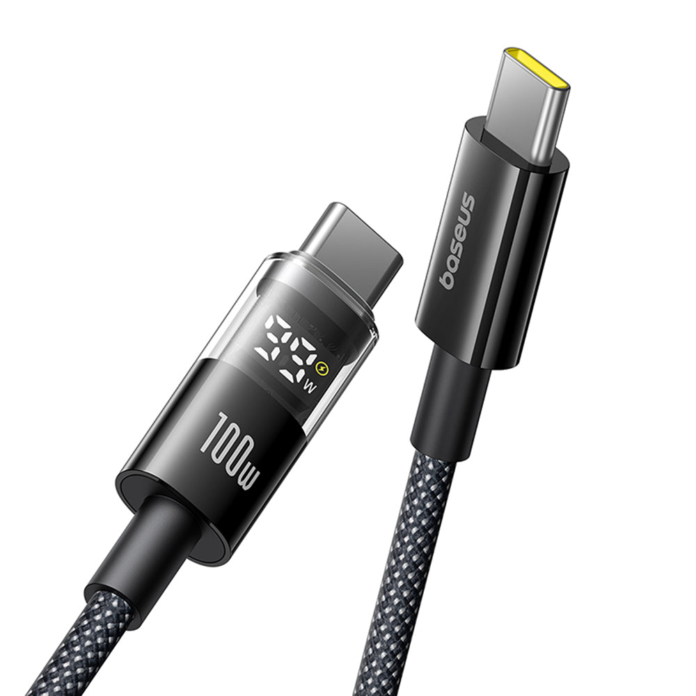 Kabel za prijenos podataka i punjenje USB-C - USB-C Baseus Display 2, 100W, 1m, Crni P10382702121-00