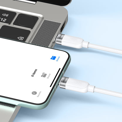 Kabel za podatke i punjenje USB-C - USB-C BWOO BO-X315C, 100W, 1m, Bijeli