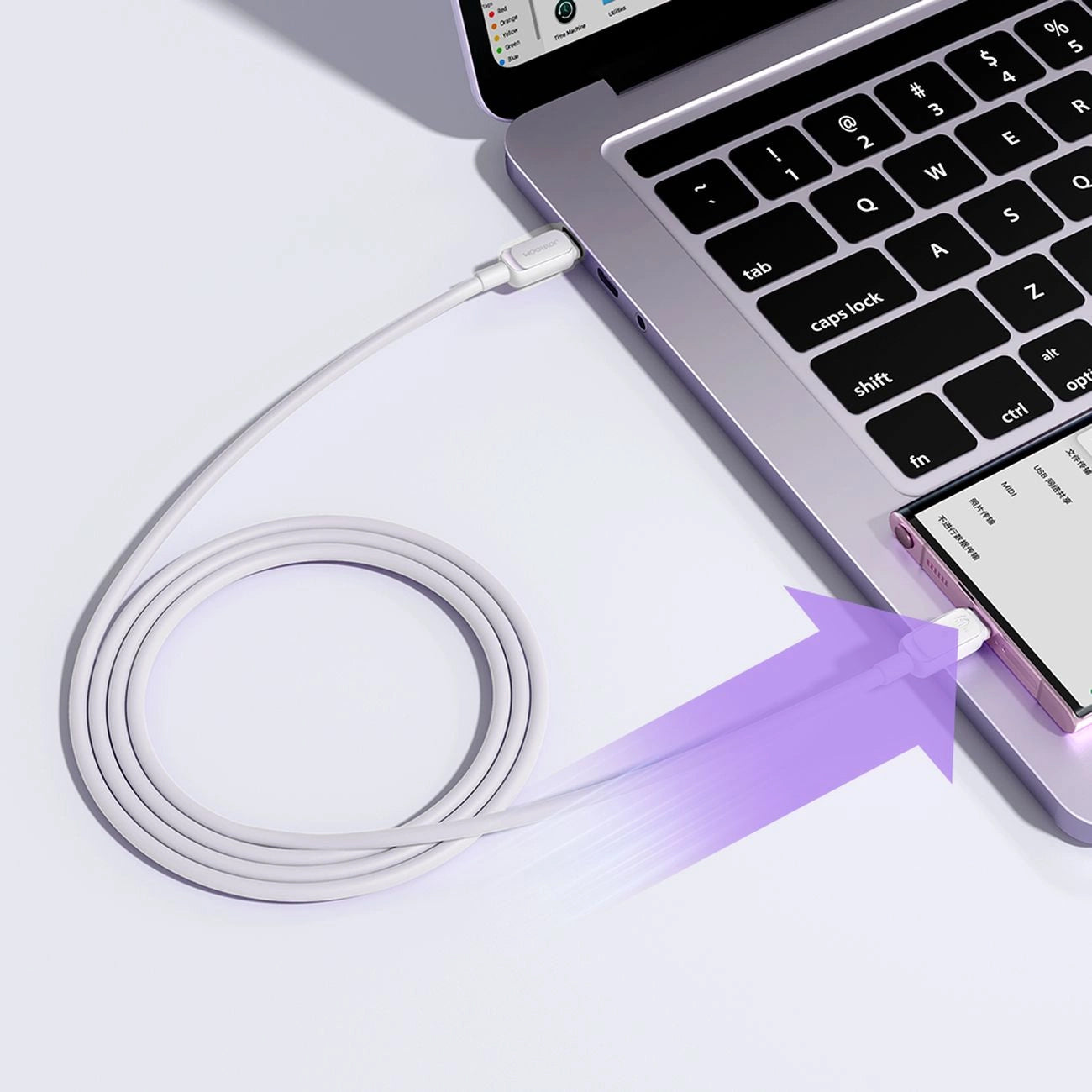 Kabel za podatke i punjenje USB-C - USB-C Joyroom S-A14, 60W, 1.2m, Bijeli