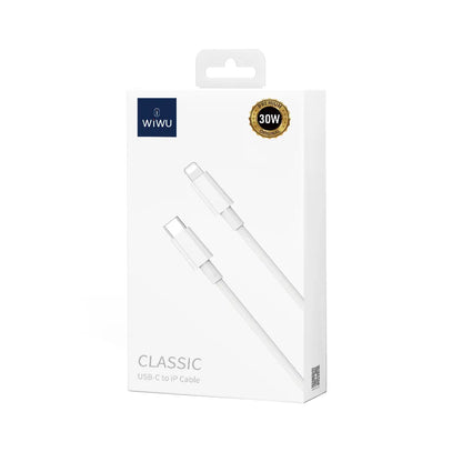 Kabel za podatke i punjenje USB-C - Lightning WiWu Wi-C008, 30W, 1.2m, Bijeli
