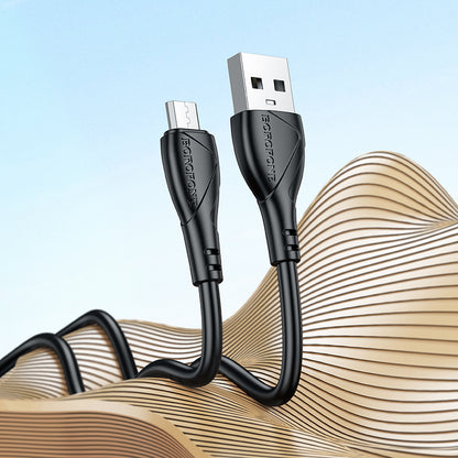 Kabel za podatke i punjenje USB-A - microUSB Borofone BX121 Energy, 18W, 1m, Crni