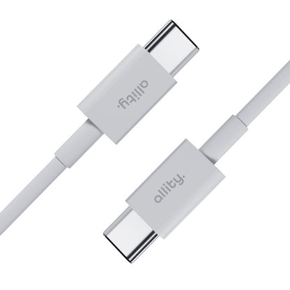 Kabel za podatke i punjenje USB-C - USB-C Allity. AUC-03, 100W, 1m, Bijela