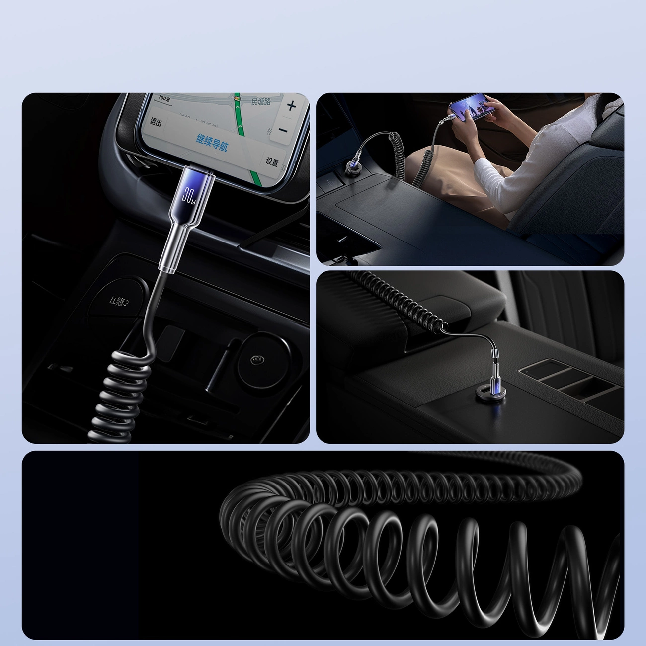 Kabel za podatke i punjenje USB-C - Lightning Joyroom S-A43 Crystal, 30W, 1.5m, Crni