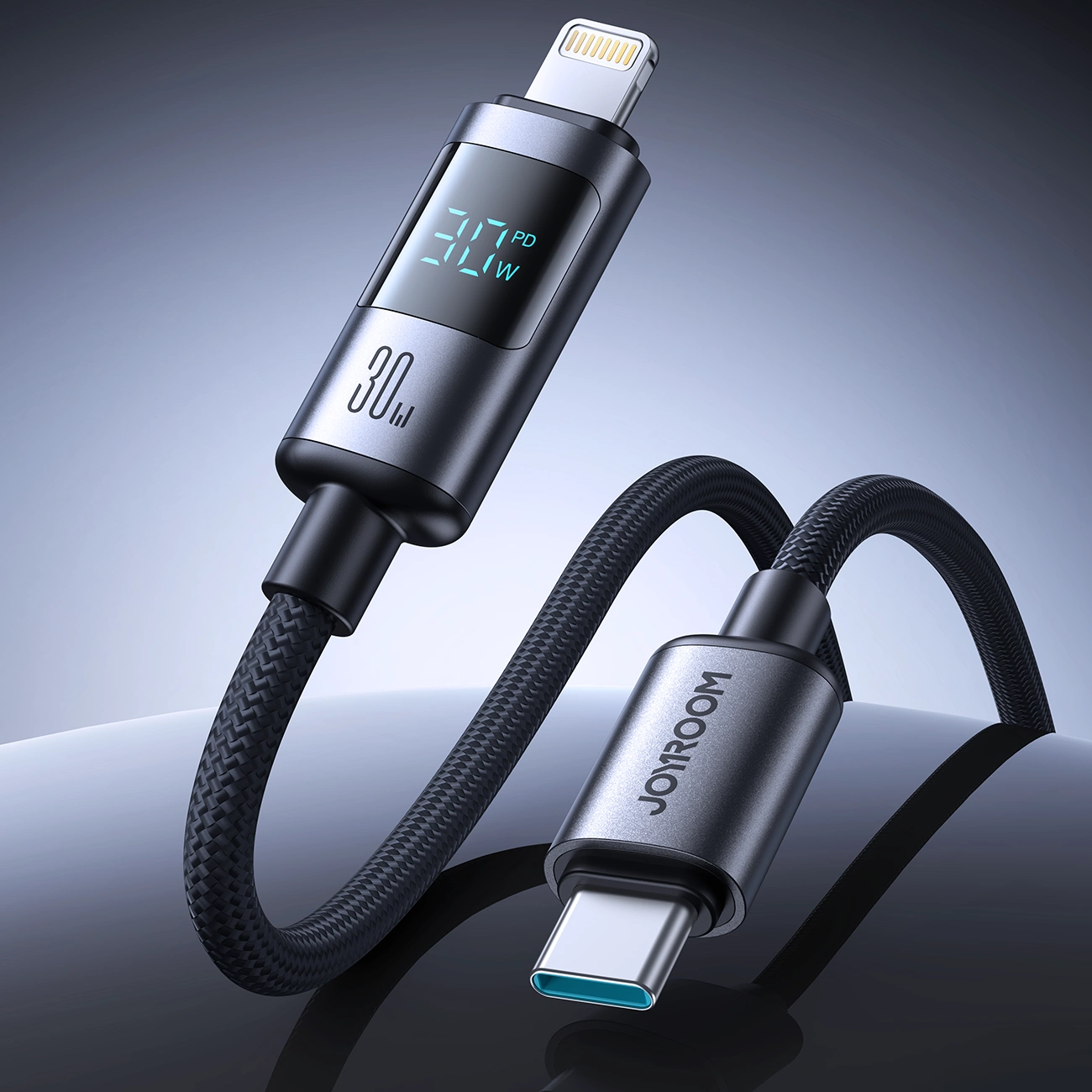 Kabel za podatke i punjenje USB-C - Lightning Joyroom S-A16 Pro Prism Display, 30W, 1.2m, Crni
