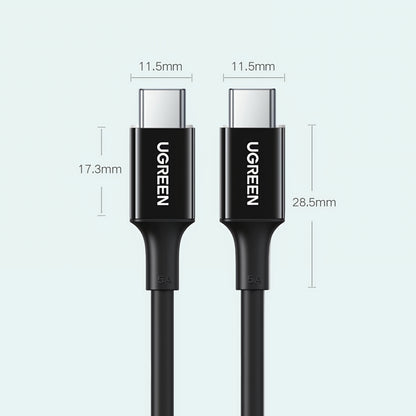 Kabel za podatke i punjenje USB-C - USB-C UGREEN US300, 100W, 2m, Bijeli