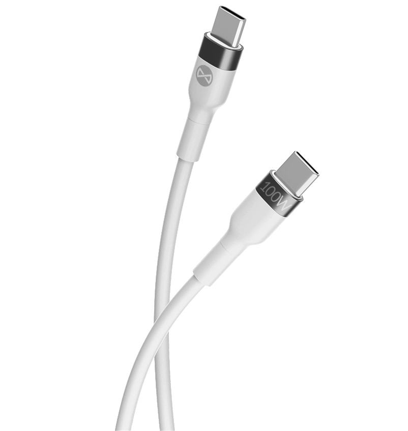 Kabel za podatke i punjenje USB-C - USB-C Forever Flexible, 100W, 2m, Bijeli