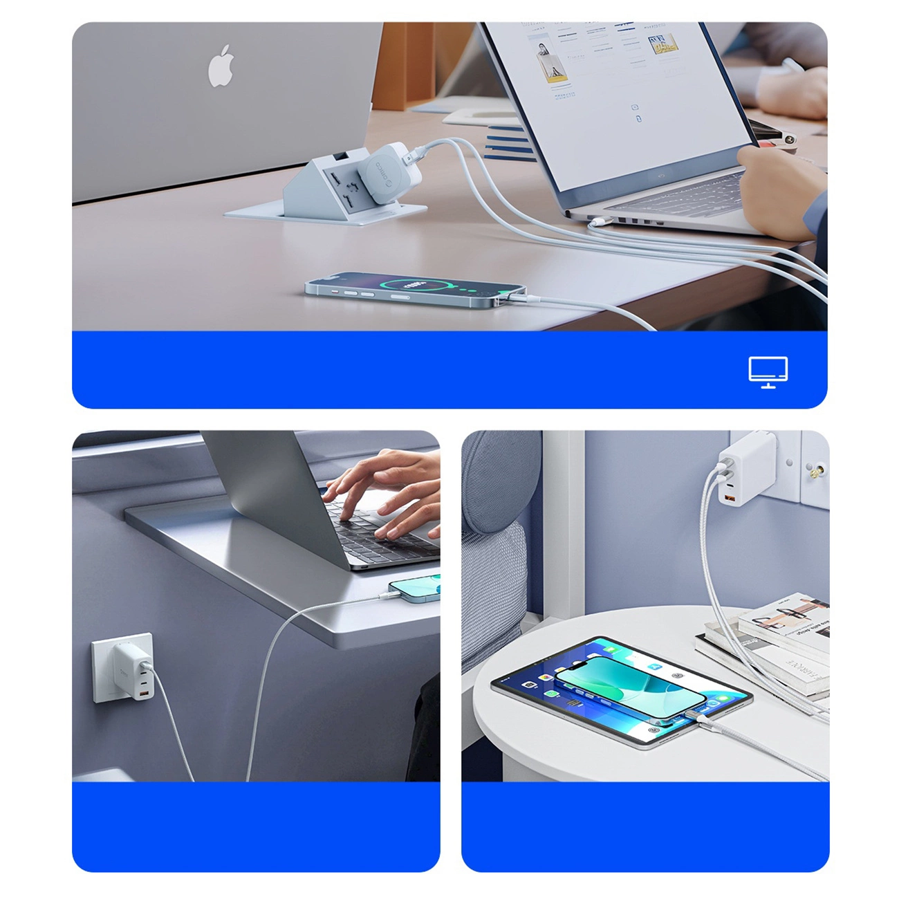 Kabel za prijenos podataka i punjenje USB-C - USB-C Orico CDX, 60W, 1m, Bijeli