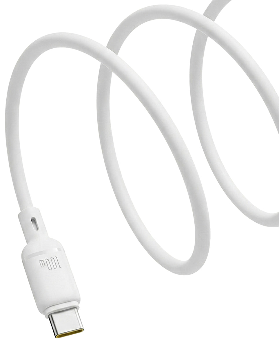 Kabel za podatke i punjenje USB-C - USB-C Baseus Silky, 100W, 1m, Bijeli P10377704213-00