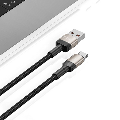 USB-A - USB-C kabel za prijenos podataka i punjenje Tech-Protect Ultraboost EVO, 100W, 1m, Srebrni