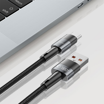 Kabel za prijenos podataka i punjenje USB-A - USB-C Tech-Protect Ultraboost, 66W, 0.5m, Siva