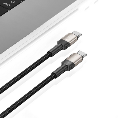 USB-C - USB-C kabel za prijenos podataka i punjenje Tech-Protect Ultraboost EVO, 100W, 1m, Srebrni