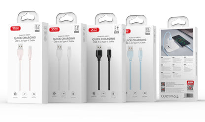 Kabel za podatke i punjenje USB-A - Lightning XO Design NB291, 18W, 1m, Roza