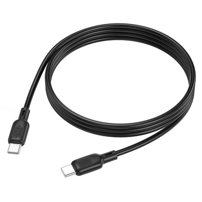 USB-C - USB-C kabel za prijenos podataka i punjenje Borofone BX113 Lenny, 60W, 1m, Crna