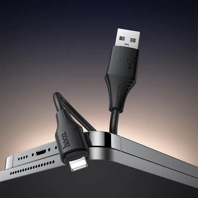 USB-A - Lightning kabel za prijenos podataka i punjenje HOCO X124, 18W, 1m, Crna