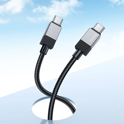 USB-C - USB-C kabel za prijenos podataka i punjenje HOCO X110, 60W, 1m, Crna