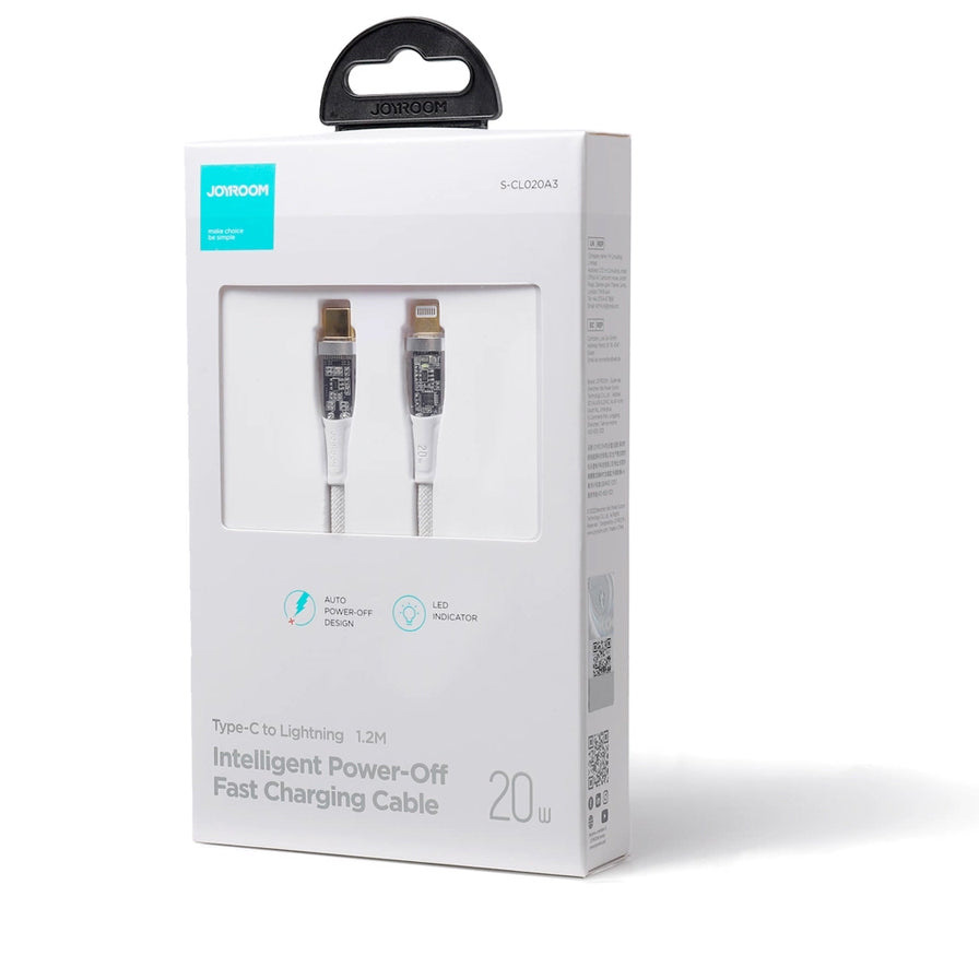 USB-C kabel za prijenos podataka i punjenje - Lightning Joyroom S-CL020A3, 20W, 1.2m, Bijela