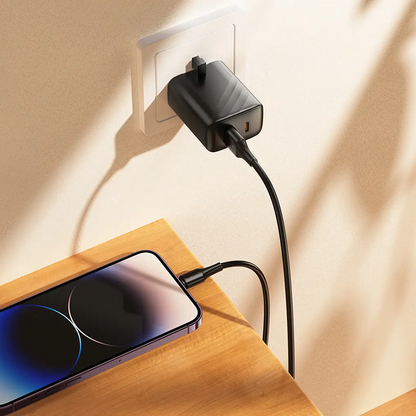 USB-A - Lightning HOCO X120 kabel za prijenos podataka i punjenje, 18W, 1m, Crni