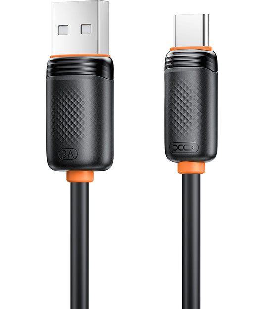 Kabel za prijenos podataka i punjenje USB-A - USB-C XO Design NB302, 18W, 1m, Crni