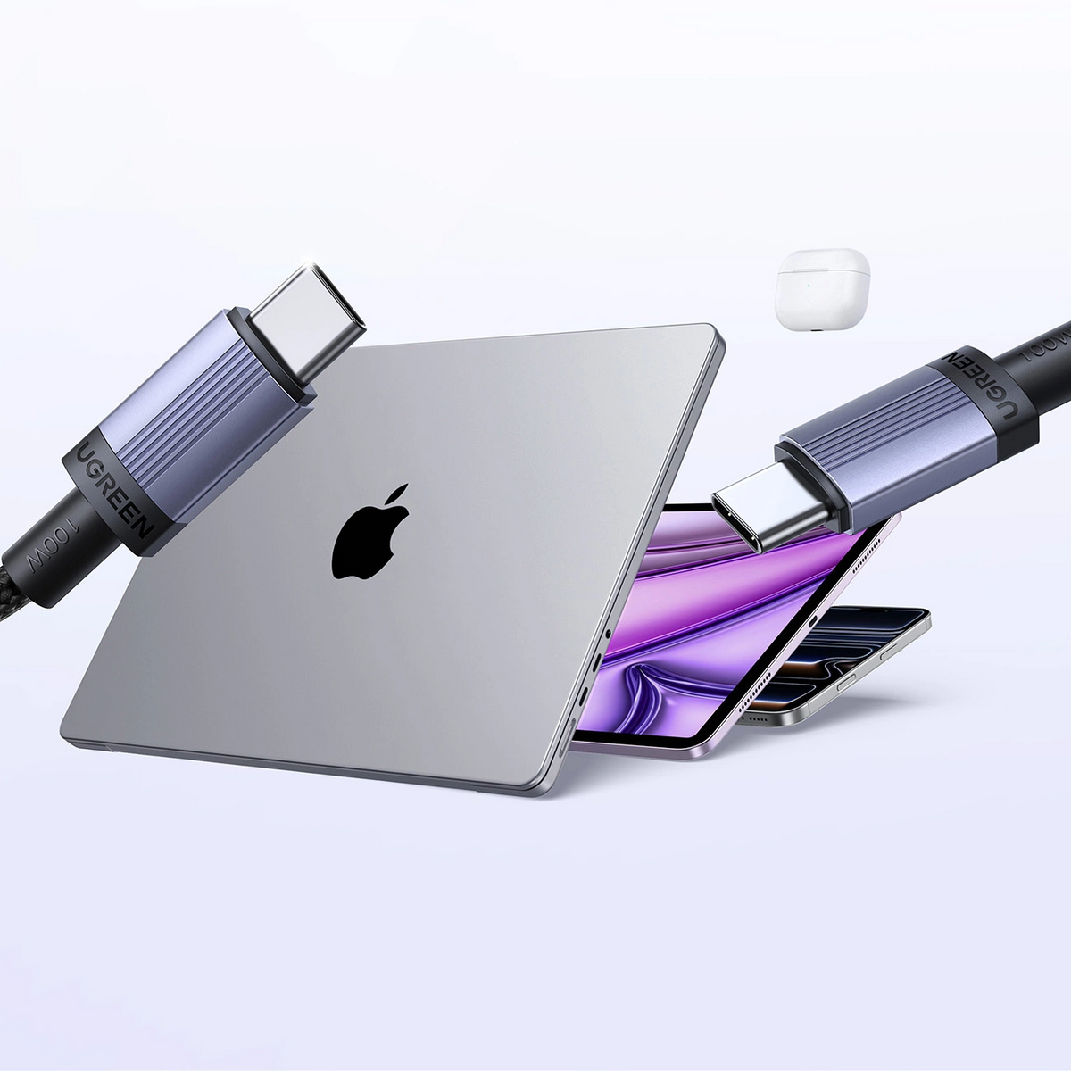 USB-C - USB-C UGREEN kabel za prijenos podataka i punjenje, 100W, 3m, crni