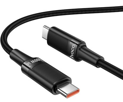 Kabel za prijenos podataka i punjenje USB-C - USB-C HOCO U153 Extreme, 100W, 1.2m, Crna