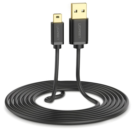 Kabel za podatke i punjenje USB-A - miniUSB UGREEN US132, 2m, Crni