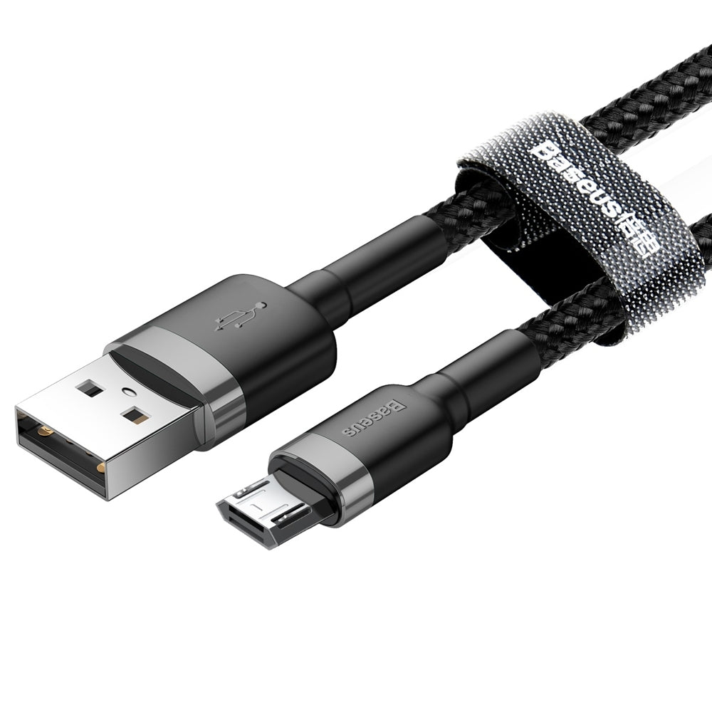 Kabel za Prijenos Podataka i Punjenje USB-A - microUSB Baseus Cafule, 18W, 1m, Sivi CAMKLF-BG1
