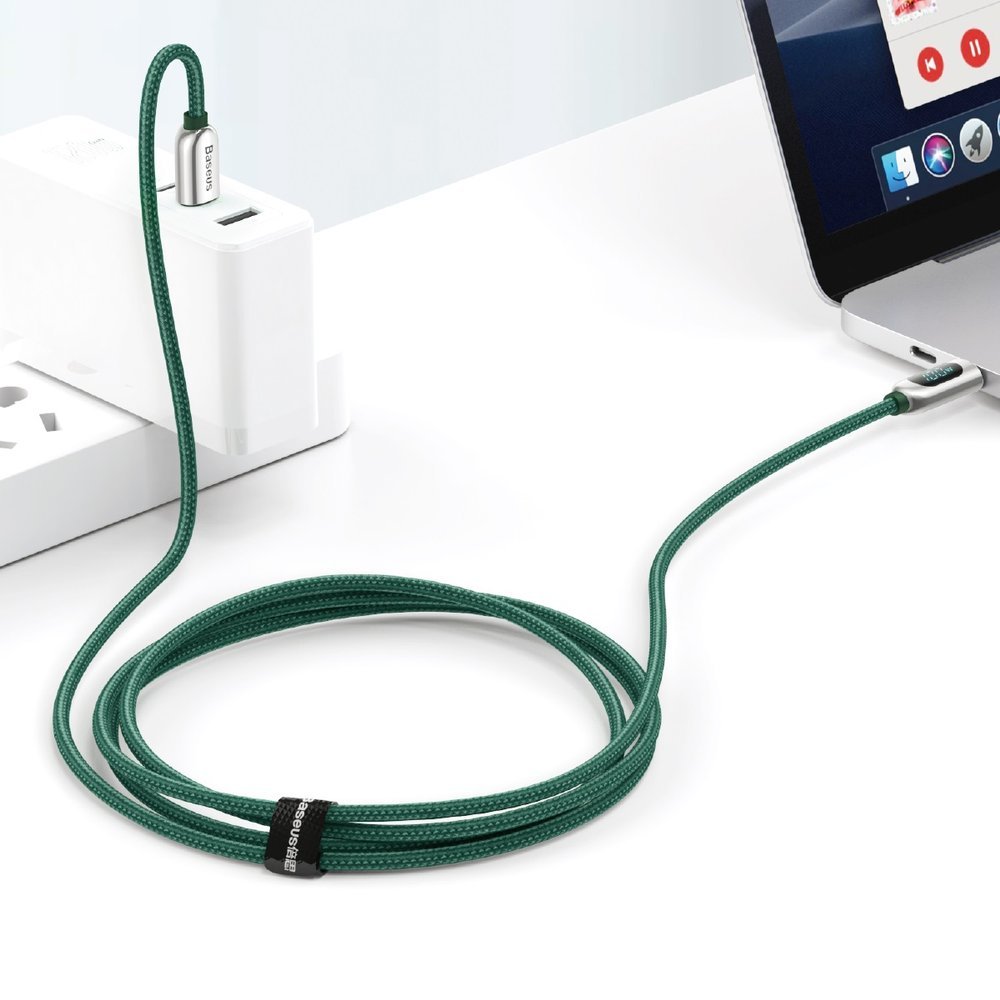 Kabel za Prijenos Podataka i Punjenje USB-C - USB-C Baseus Display, 100W, 1m, Crni CATSK-B01