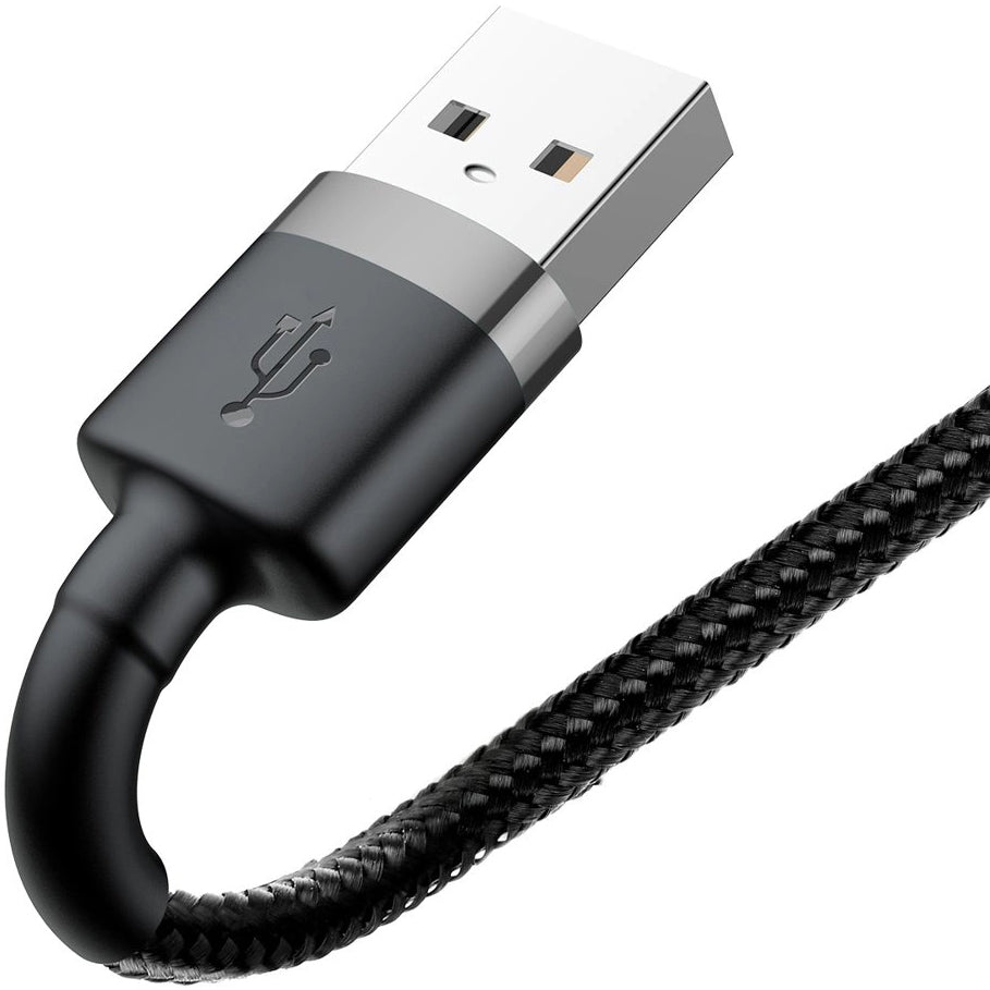 Kabel za Prijenos Podataka i Punjenje USB-A - Lightning Baseus Cafule, 18W, 0.5m, Sivi CALKLF-AG1