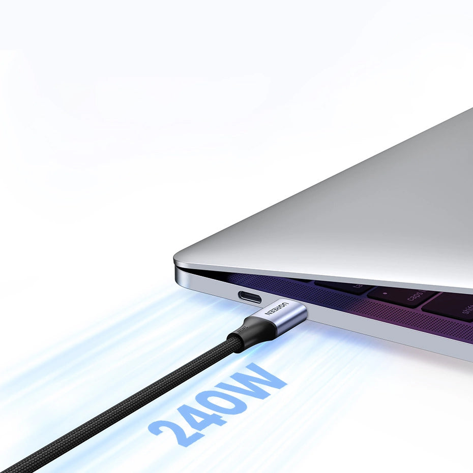 Kabel za Prijenos Podataka i Punjenje USB-C - USB-C UGREEN US535, 240W, 2m, Sivi