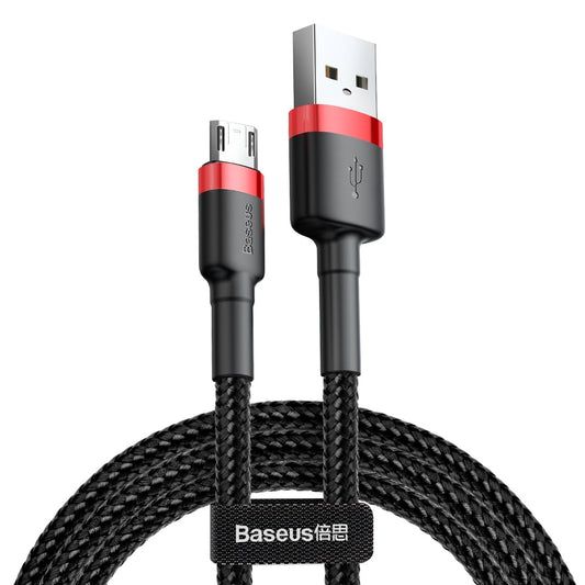 Kabel za Prijenos Podataka i Punjenje USB-A - microUSB Baseus Cafule, 18W, 2m, Crveni